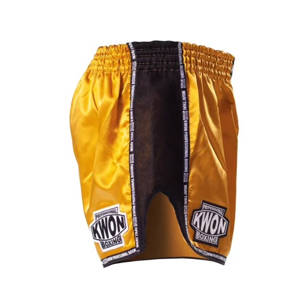 Kwon Professional Boxing Thai Kick Box Shorts Evolution gold - Seitenansicht