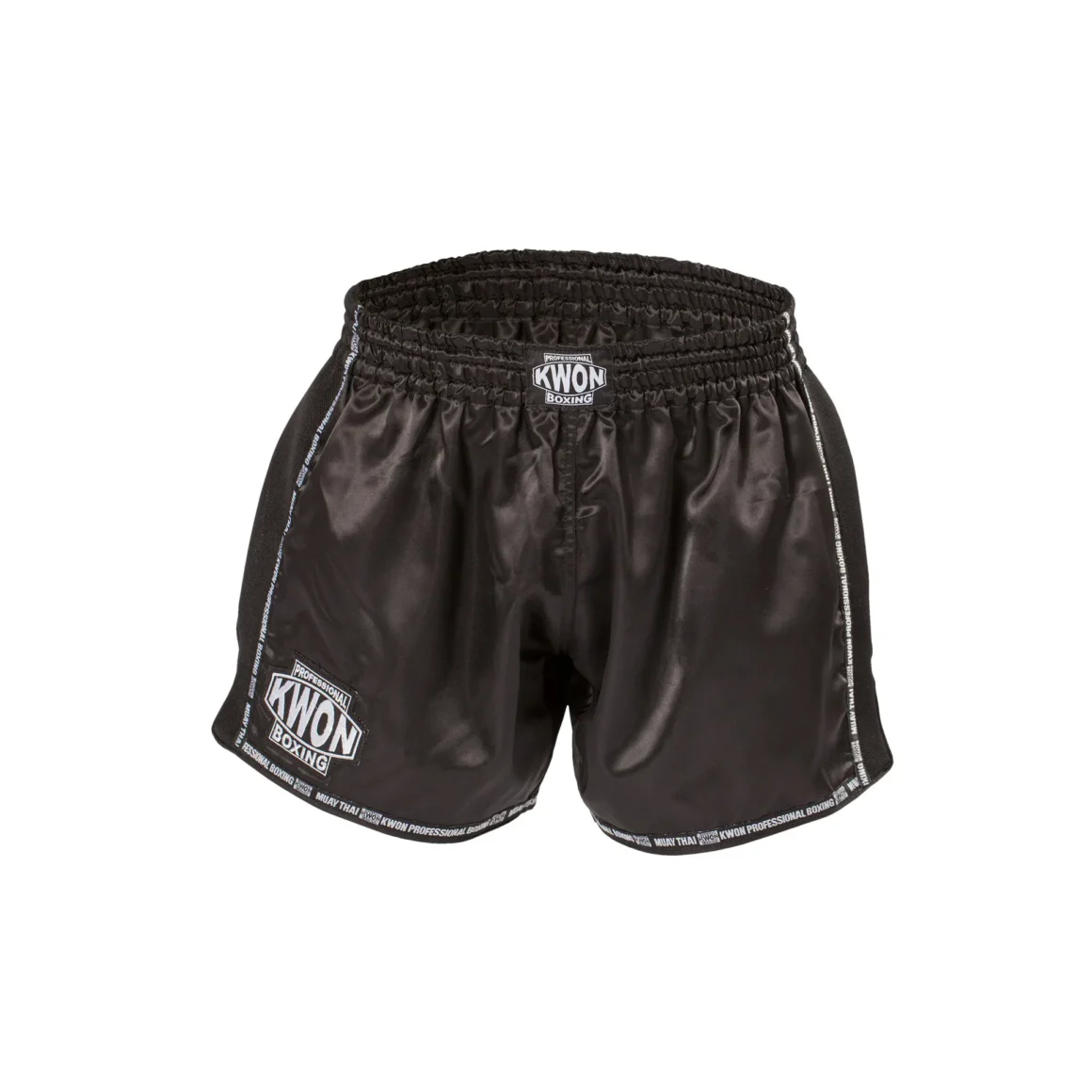 Kwon Professional Boxing Kinder Thai Kick Box Shorts Evolutiion schwarz - Vorderansicht