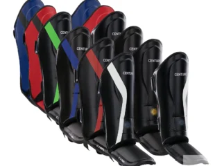 Century Schienbein Spannschutz C-Gear Determination alle Farben schwarz-weiß/blau/rot/grün - Vorderansicht