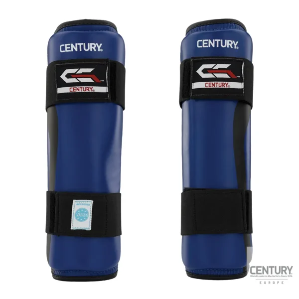 Century Schienbeinschutz C-Gear Determination Wako zertifiziert blau-schwarz - Vorderansicht