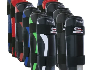 Century Schienbeinschutz C-Gear Determination Wako zertifiziert alle Farben - Ansicht vorne hintereinander zwei Reihen