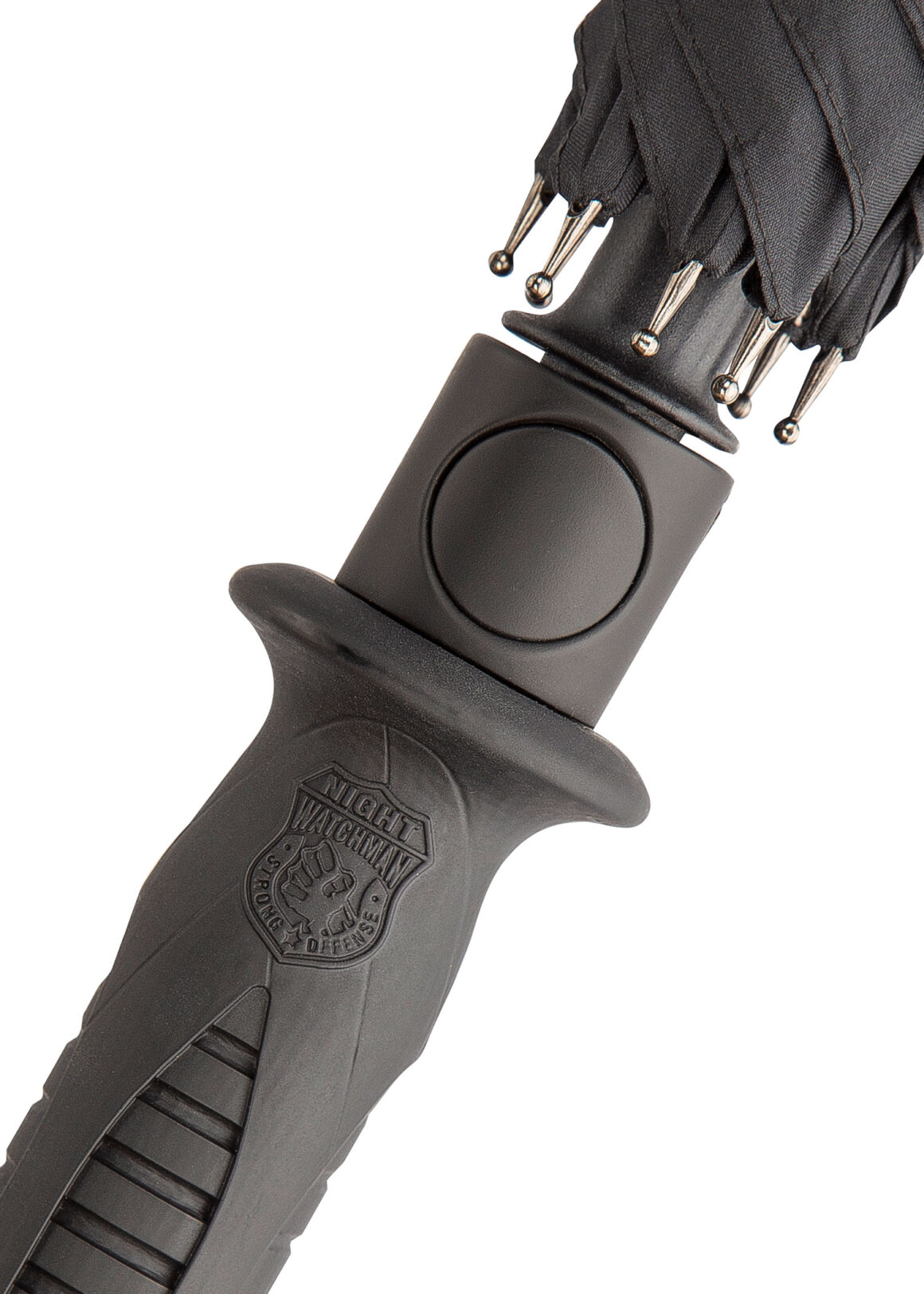United Cutlery Schirm Night Watchman Regenschirm - Nahaufnahme Druckknopf