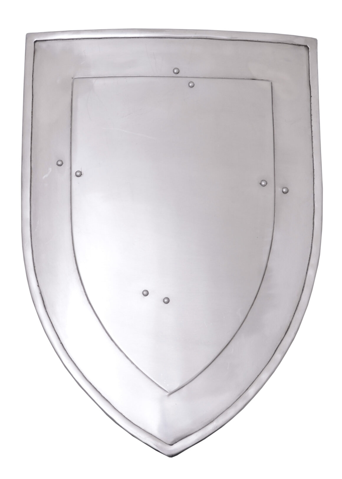 ULFBERTH Wappenschild mit Innenpolster (Stahl, Leder) - Vorderansicht