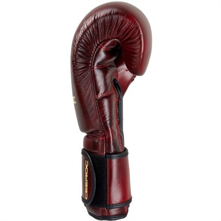 CEEROC Premium Vintage Leder Boxhandschuhe Giant rot - Seitenansicht rechts