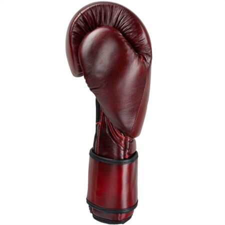 CEEROC Premium Vintage Leder Boxhandschuhe Giant rot - Seitenansicht links