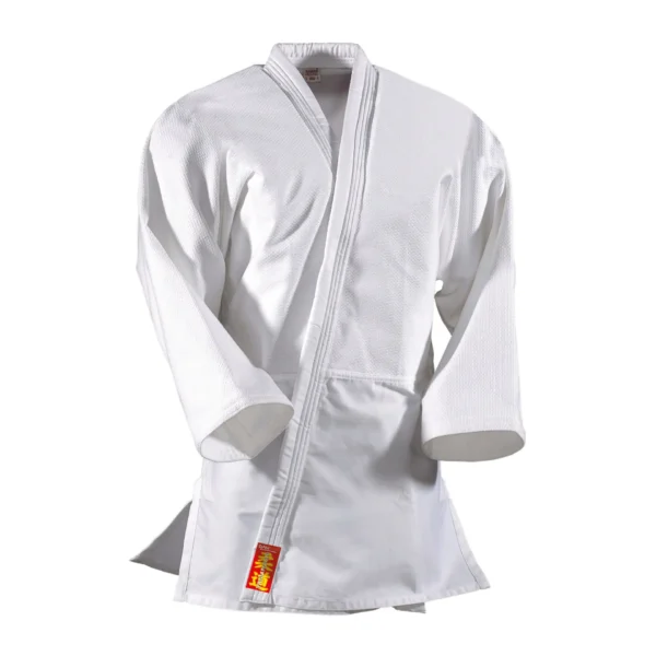 Danrho Judoanzug Yamanashi weiß - Jacke Vorderansicht