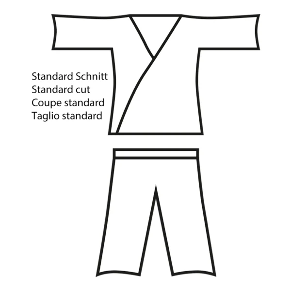 Danrho Judoanzug Yamanashi weiß - Standard Schnitt Grafik