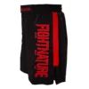 Fightnature MMA Cage Shorts schwarz-rot - Seitenansicht