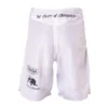 Fightnature MMA Shorts reflektierender Druck weiß - Rückansicht