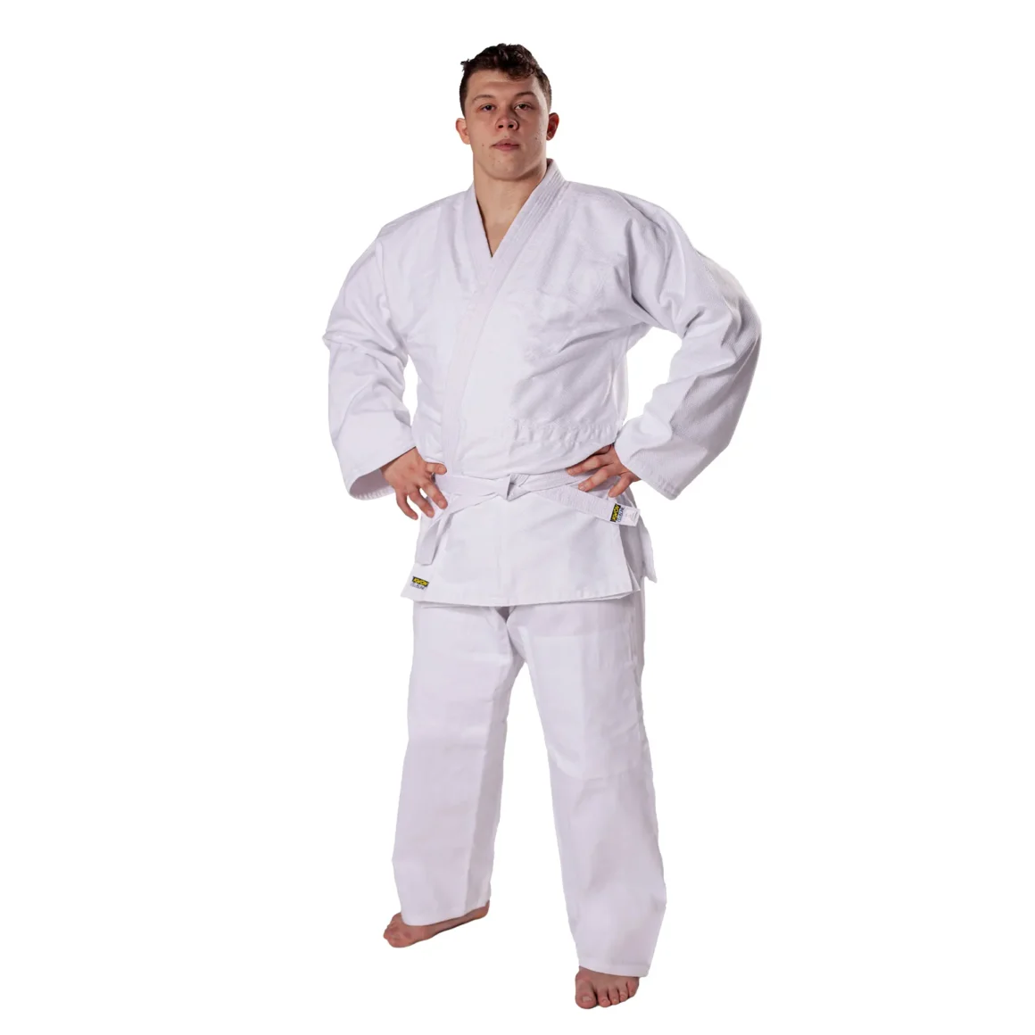 Kwon Clubline Judoanzug Randori weiß - Vorderansicht an Kampfsportler