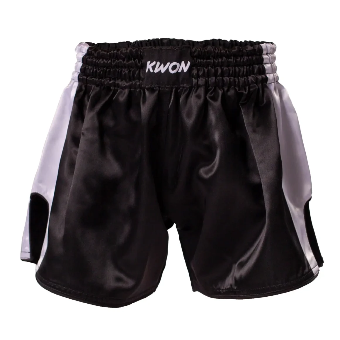 Kwon Clubline Thai Shorts schwarz-weiß - Vorderansicht