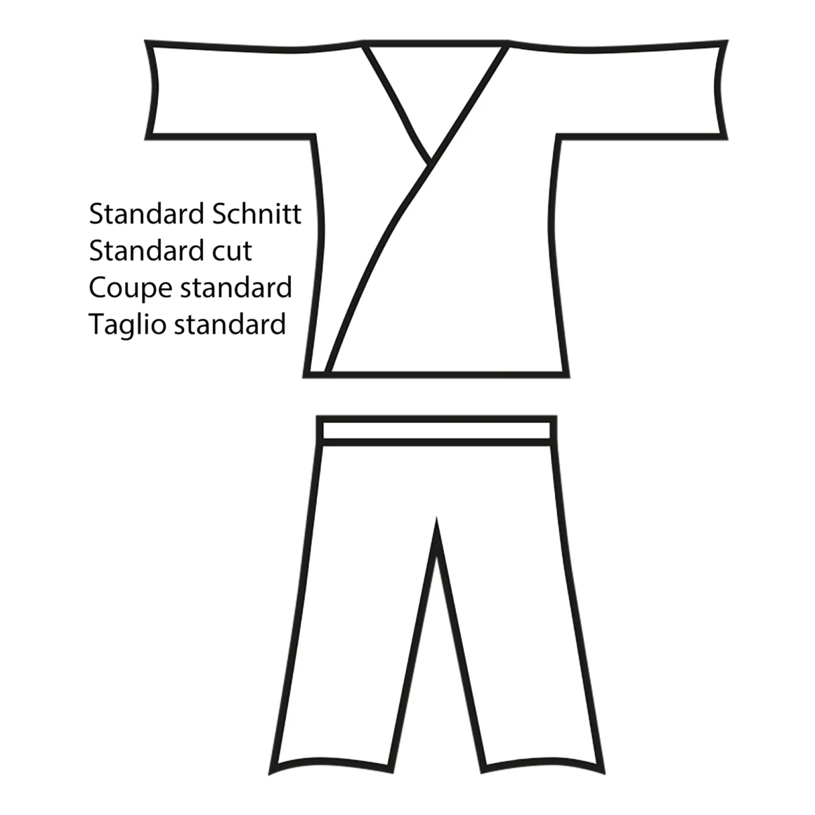 Kwon Clubline Judoanzug Randori weiß - Standardschnitt Grafik