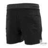 Punok Unisex Fight Shorts schwarz-blau-weiß - Rückansicht von rechts