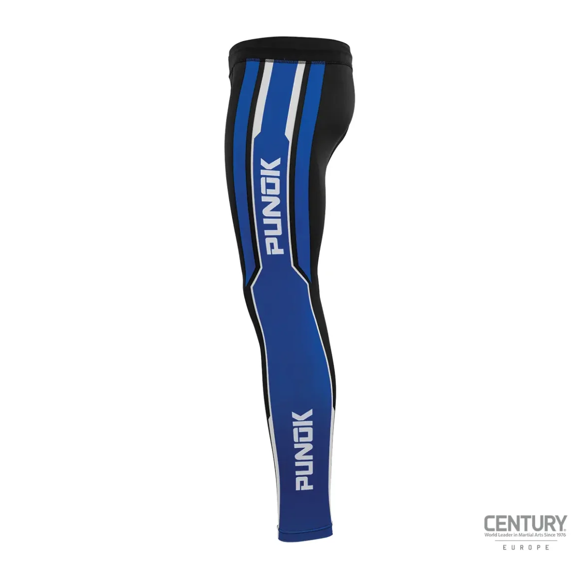 Punok Unisex Kompressionshosen schwarz-blau-weiß - Seitenansicht