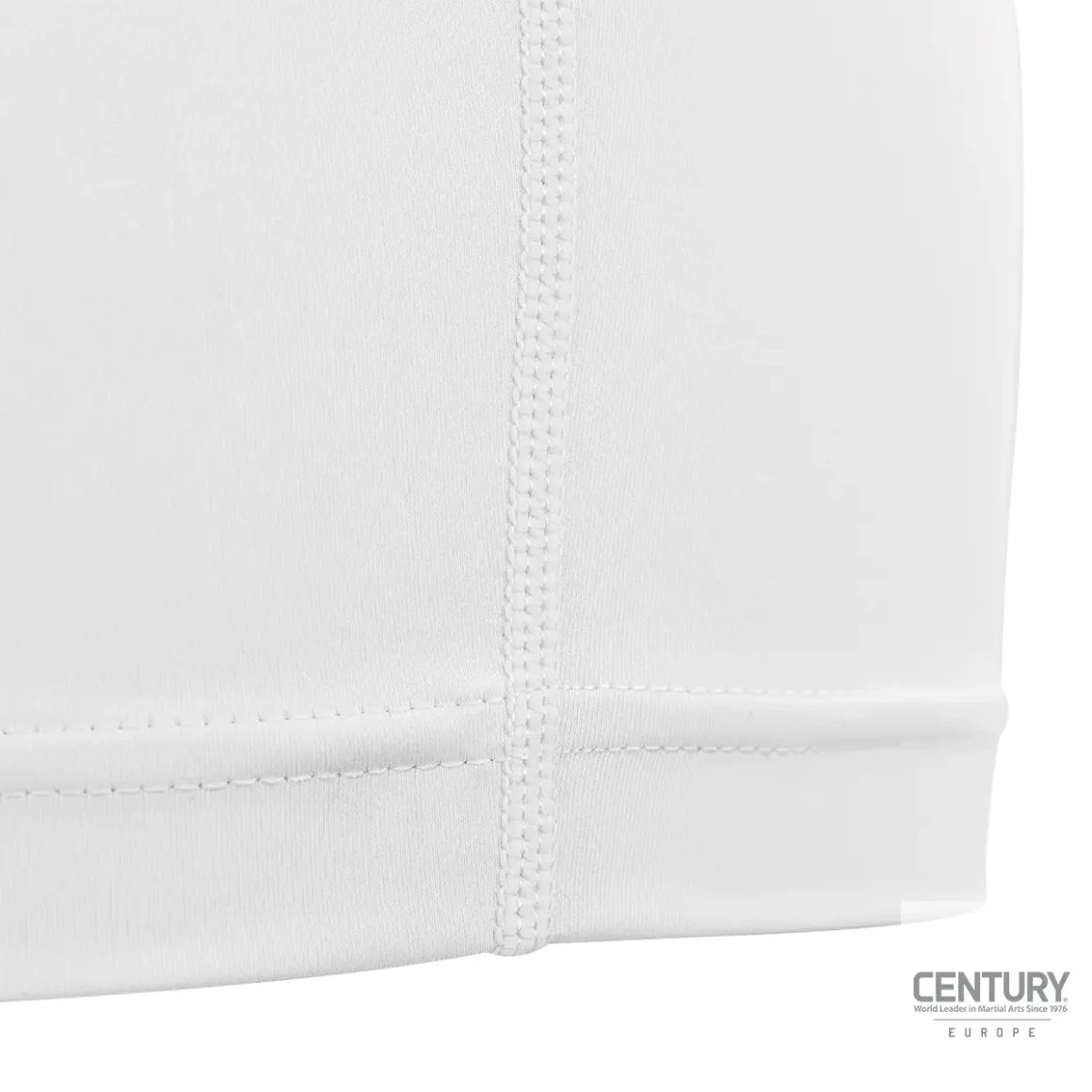 Punok Unisex Kompressionshorts weiß - Nahaufnahme Seitenansicht Nähte