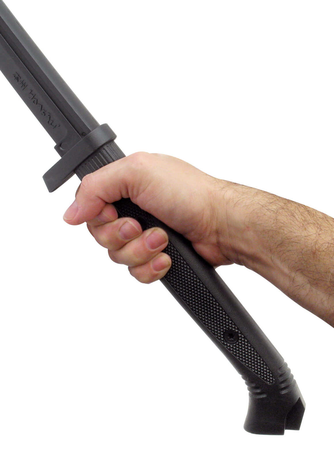 United Cutlery Honshu Practice Katana (Kunststoff) schwarz - Hand hält Schwert am Griff