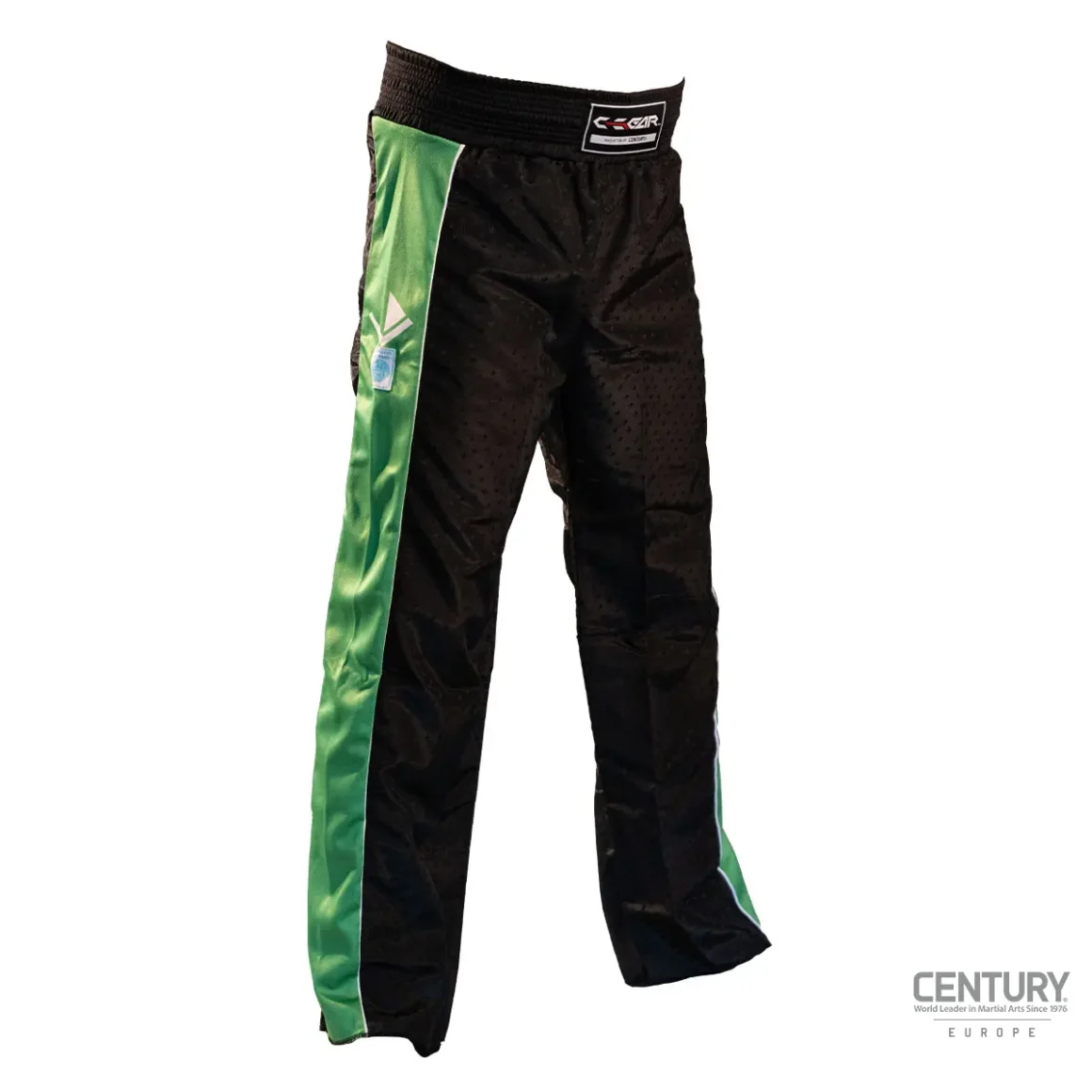 Uniform Hose C-Gear Determination WAKO zertifiziert schwarz-grün - seitliche Ansicht von links