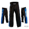 Uniform Hose C-Gear Determination WAKO zertifiziert schwarz-blau - Vorderansicht und seitliche Ansicht von links und rechts