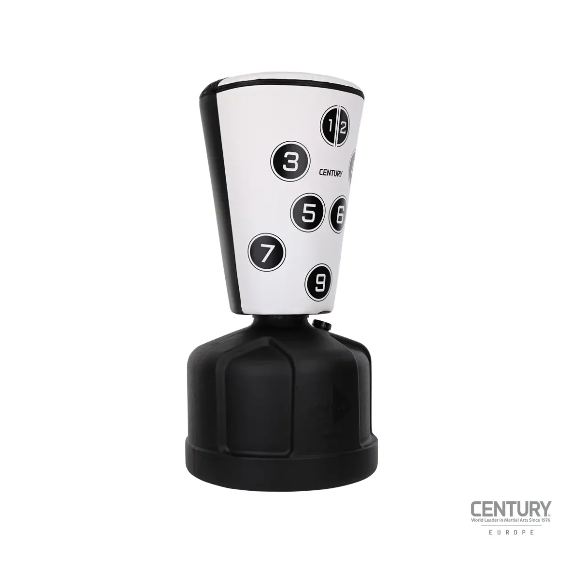 Century Uppercut Wavemaster Standboxsack mit Nummerierung schwarz-weiß - Vorderansicht