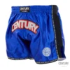 Century Wako C-Gear K1 Muay Thai Wettkampf Shorts blau-schwarz – seitliche Ansicht rechts