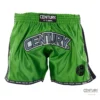 Century Wako C-Gear K1 Muay Thai Wettkampf Shorts schwarz-grün – Vorderansicht