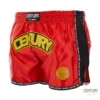 Century Wako C-Gear K1 Muay Thai Wettkampf Shorts rot-schwarz – seitliche Ansicht rechts