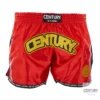 Century Wako C-Gear K1 Muay Thai Wettkampf Shorts rot-schwarz – Vorderansicht