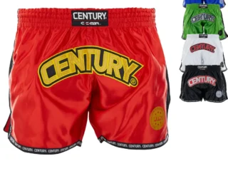 Century Wako C-Gear K1 Muay Thai Wettkampf Shorts rot, schwarz, blau, grün, weiß - Vorderansicht