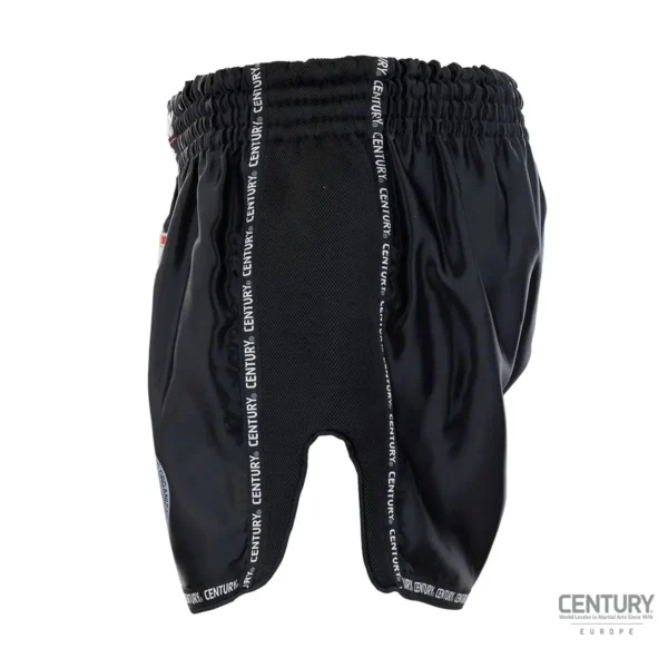 Century Wako C-Gear K1 Muay Thai Wettkampf Shorts schwarz-weiß – Seitenansicht