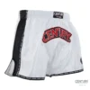 Century Wako C-Gear K1 Muay Thai Wettkampf Shorts weiß-schwarz – seitliche Ansicht links