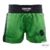 Century Wako C Gear Kickboxing Wettkampf Shorts schwarz-grün – Vorderansicht