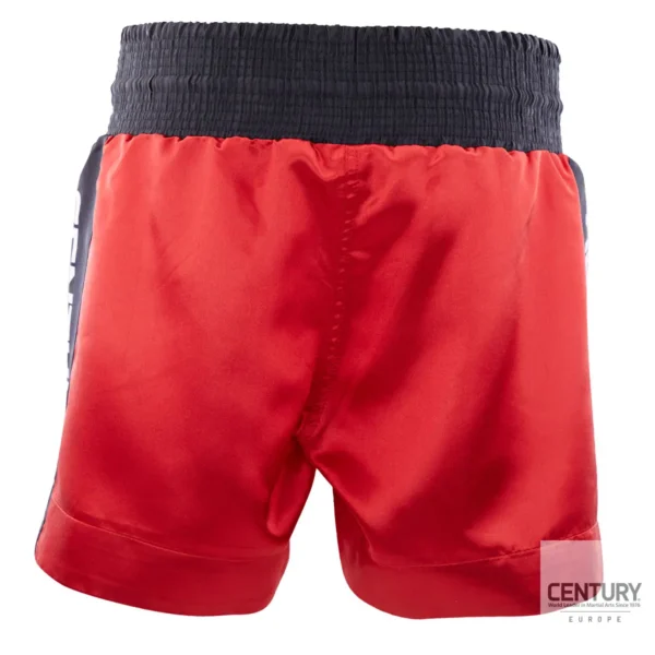 Century Wako C Gear Kickboxing Wettkampf Shorts rot-schwarz – Rückansicht