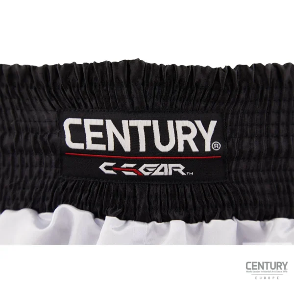 Century Wako C Gear Kickboxing Wettkampf Shorts weiß-schwarz – Nahaufnahme Logo