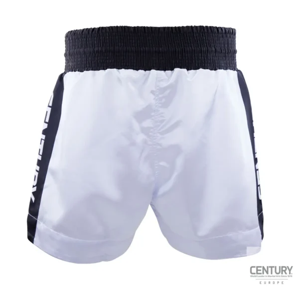 Century Wako C Gear Kickboxing Wettkampf Shorts weiß-schwarz – Rückansicht