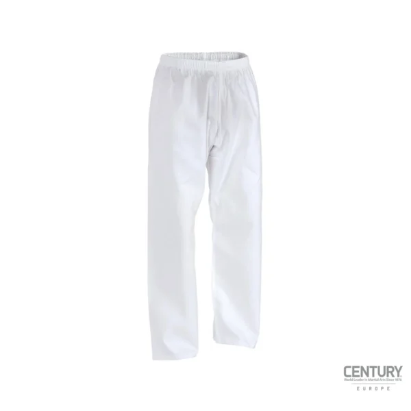 Century 7 oz. Mittelgewicht TKD Schüler Uniform weiß - Hose Vorderansicht