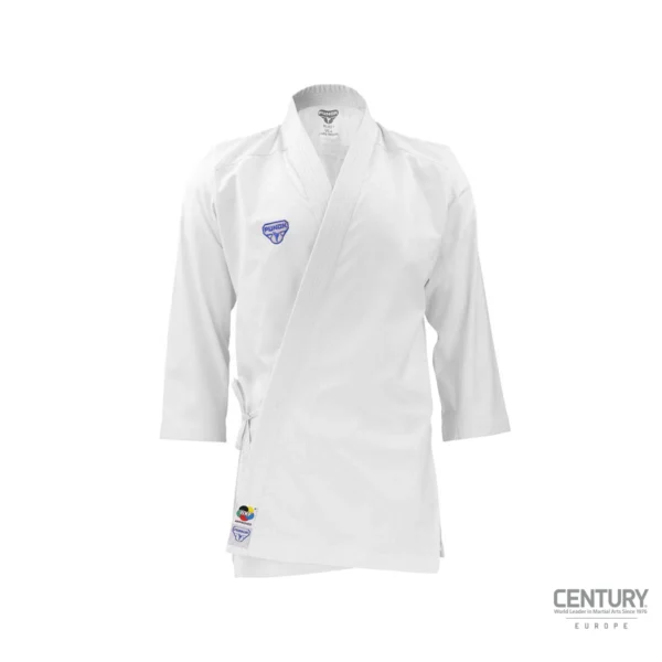 Punok WKF Kumite Gi weiße Schulter weiß - Jacke Vorderansicht