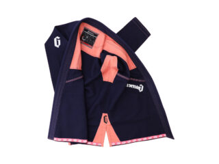 Gameness Frauen Pearl Gi limitierte Edition navy-coral - Jacke offen Vorderansicht