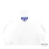 Punok WKF Wettkampf Kumite Uniform 3 Teile Set weiß - Jacke Rücken Logo (blau) Ansicht