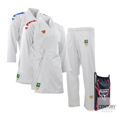 PUNOK – WKF Wettkampf Kumite Uniform Takyon 3-Teile-Set (weiß)