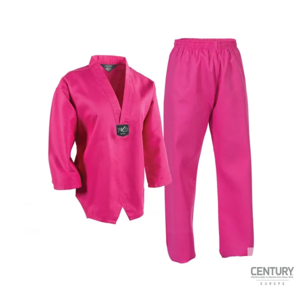 Century TKD LW Student Uniform 6 oz. pink - Jacke und Hose Vorderansicht