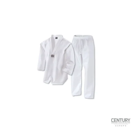 Century TKD LW Student Uniform 6 oz. weiß - Jacke und Hose Vorderansicht