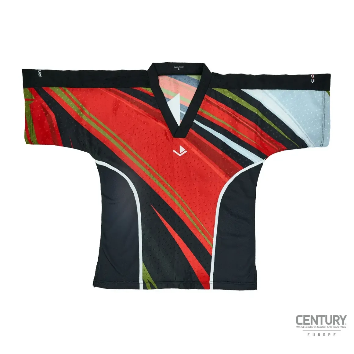 Century Uniform Shirt C-Gear Integrity Wako zertifiziert schwarz-rot - Vorderansicht