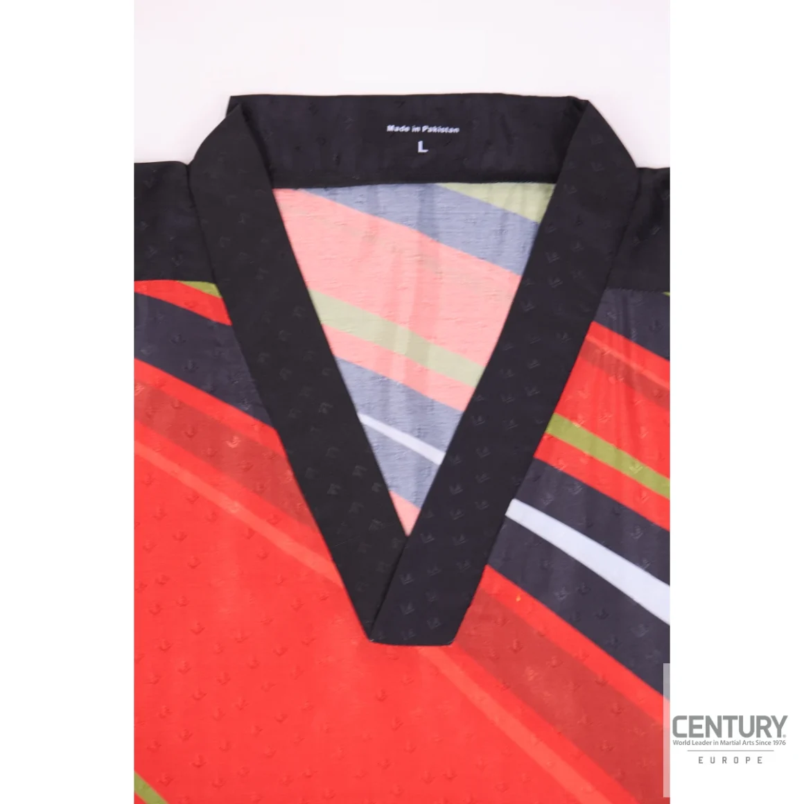Century Uniform Shirt C-Gear Integrity Wako zertifiziert schwarz-rot - Ansicht Kragen