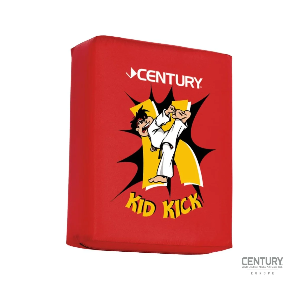 Century Kid Kick Schild rot Comic Motiv - Vorderansicht