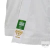 Century Punok WKF Wettkampf Kumite Uniform Takyon 3 Teile Set weiß - Jacke Logo Nahaufnahme