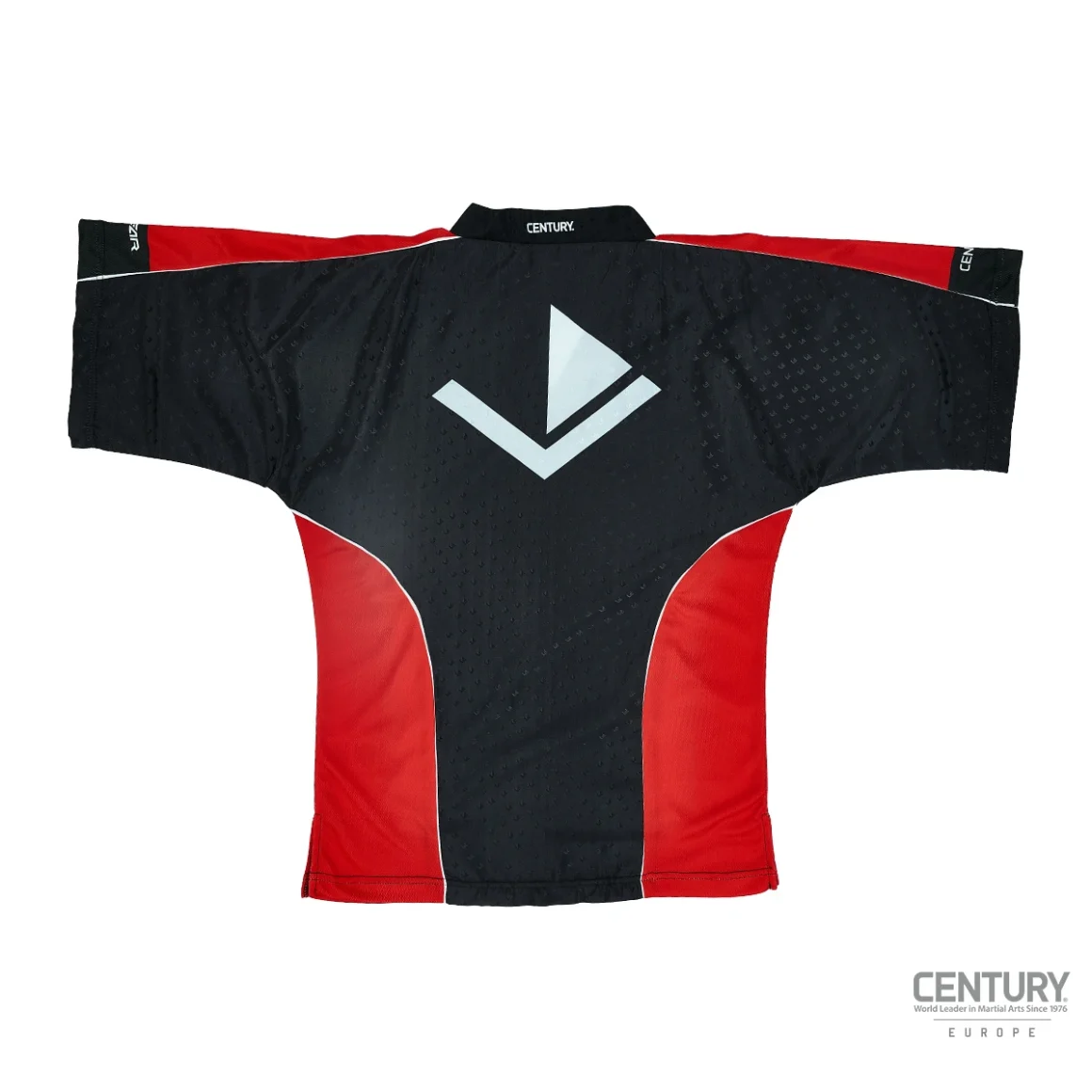 Century Uniform Shirt C-Gear Determination Wako zertifiziert schwarz-rot - Rückansicht