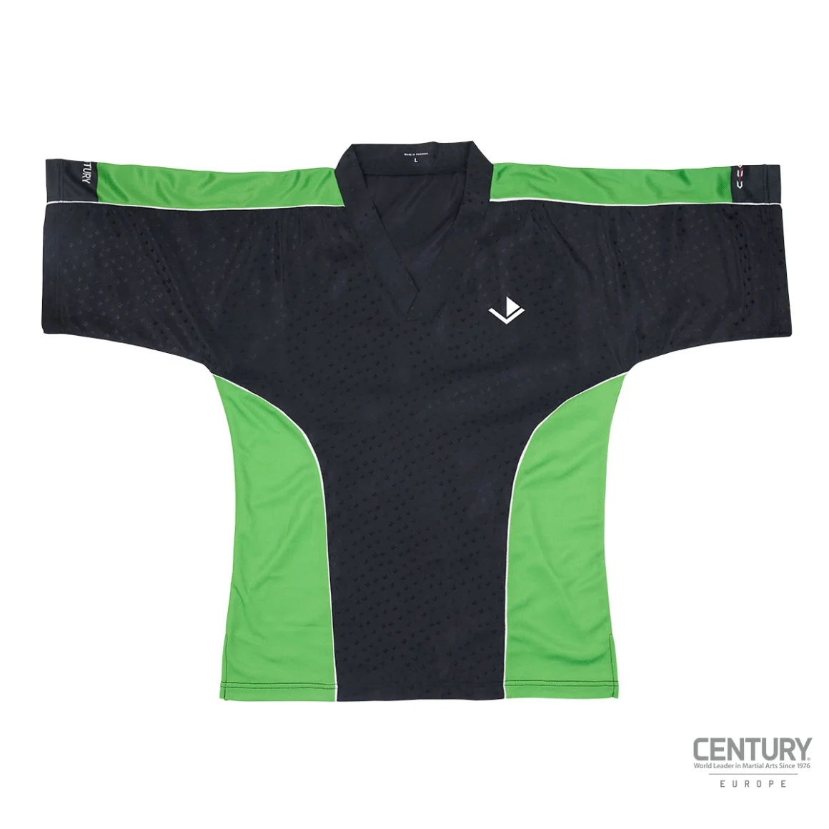Century Uniform Shirt C-Gear Determination Wako zertifiziert schwarz-grün - Vorderansicht