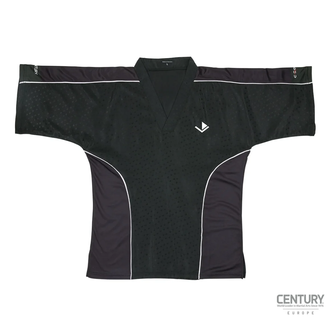 Century Uniform Shirt C-Gear Determination Wako zertifiziert schwarz-weiß - Vorderansicht