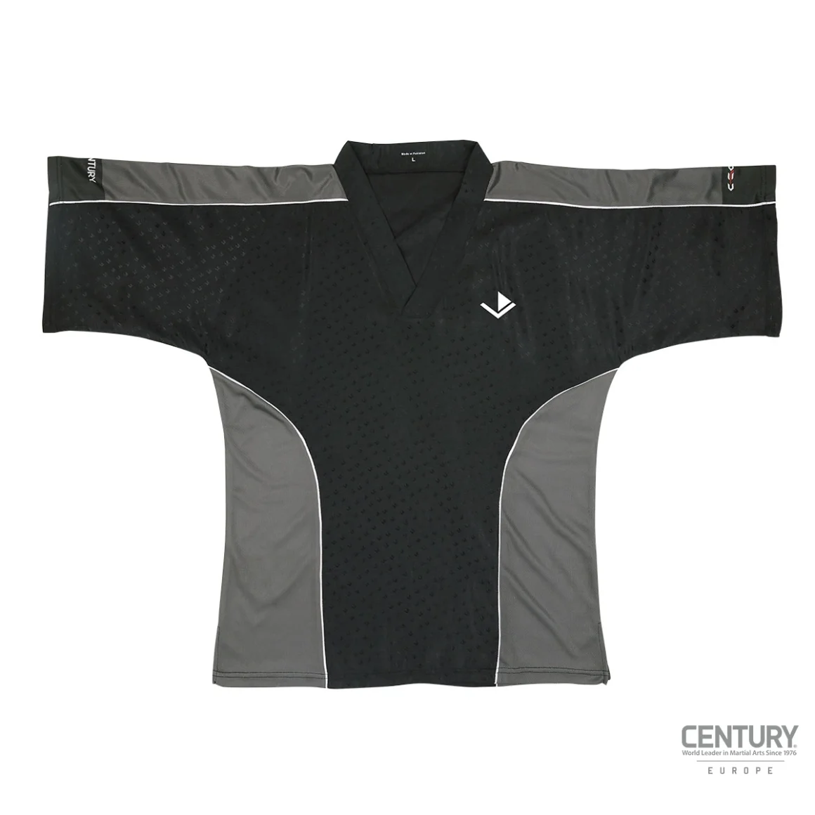 Century Uniform Shirt C-Gear Determination Wako zertifiziert schwarz-grau - Vorderansicht