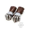 Battle Merchant mittelalterliche Panzerhandschuhe Schlacht von Visby 14. Jh. braun - Oberansicht